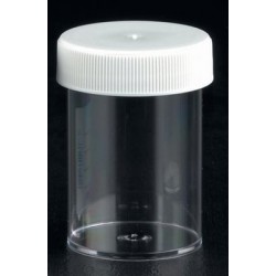 Container 100ml, no label, plastic cap, PS/ME, AS, 1 * 200 items