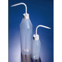 Wash bottles, 1000ml, narrow mouth, slope shoulder, White, Azlon® (WGF240P), 1 * 5 Items