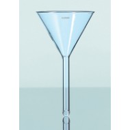 Funnel, 120mm diameter, plain, short stem 120mm, borosilicate glass, Duran, 1 * 1 item