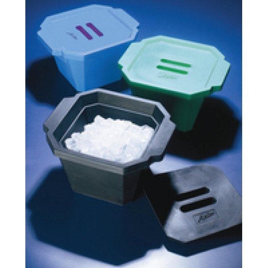 Ice bucket with lid,black,polyurethane, Azlon 1 * 1 items