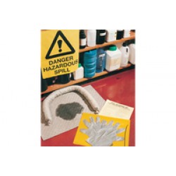 Spillage Kit, Laboratory Chemicals, the warning sign is no longer available, 1 * 1 Kit