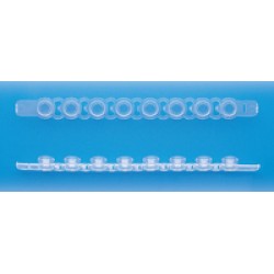 Cap PCR Strips of 8 Ultra Clear 1 * 120 items                                                                                                                                                                                                             