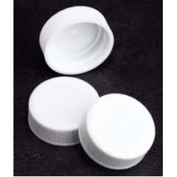 Cap for glass universal 28mm, white, autoclavable, PP, NS, 1 * 2850 items
