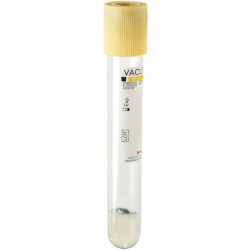 Gel and Clot Activator Tube, 8ml fill, Sterile, Gold Cap, Vacutest, inner packs of 100, 1 * 500 Items