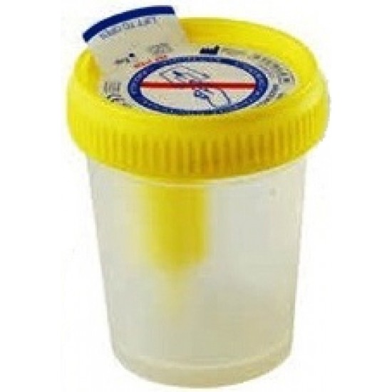 Urine container 60ml, sterile, with collection device, 1 * 500 Items